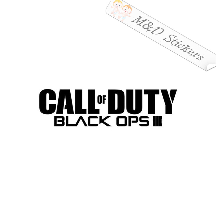 Call of Duty Black Ops 3 Video Game (4.5" - 30") Vinyl Decal in Different colors & size for Cars/Bikes/Windows