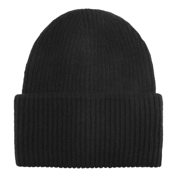 Cashmere beanie hue i sort