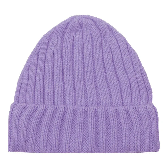Cashmere hue i bred rib i lilla
