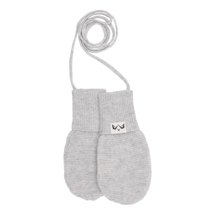 Cashmere luffer til din baby I lys grå