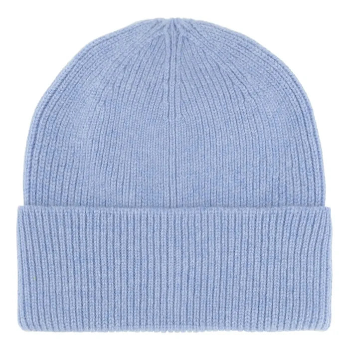 Cashmere rib hue i lys lavendel blå