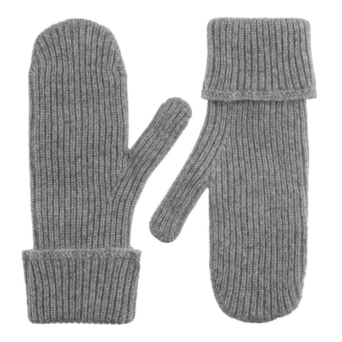 Cashmere rib luffer i grå
