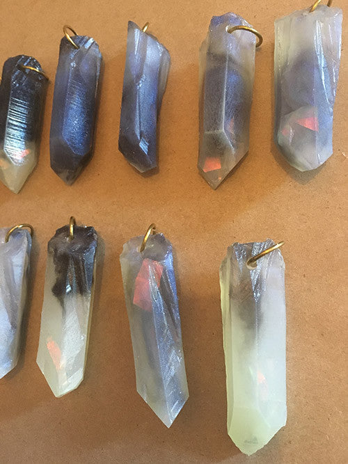 CAST CRYSTAL PENDANTS- STORM BORN 2