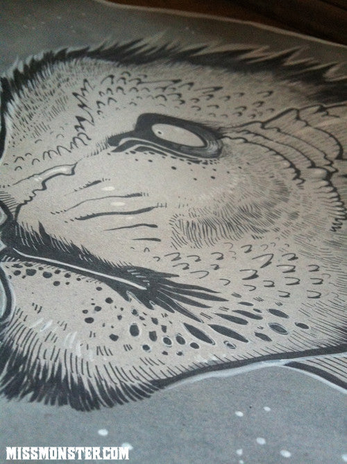 CATMAN- ORIGINAL INK DRAWING