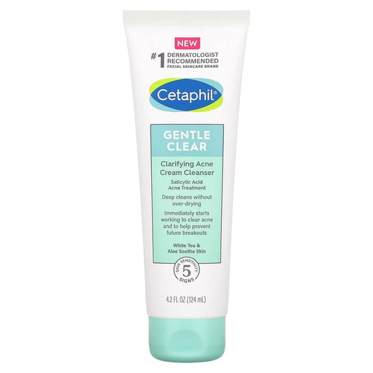 CETAPHIL Gentle Clear Clarifying Acne Cream Cleanser Salicylic Acid Acne Treatment