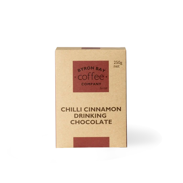 Chilli Cinnamon Drinking Chocolate from Byron Bay Coffee Company - warming and indulgent.