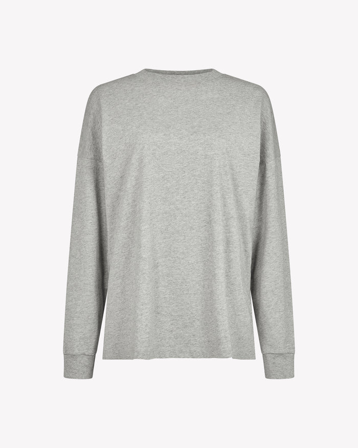 Classic Cotton Long Sleeve T-Shirt - Grey