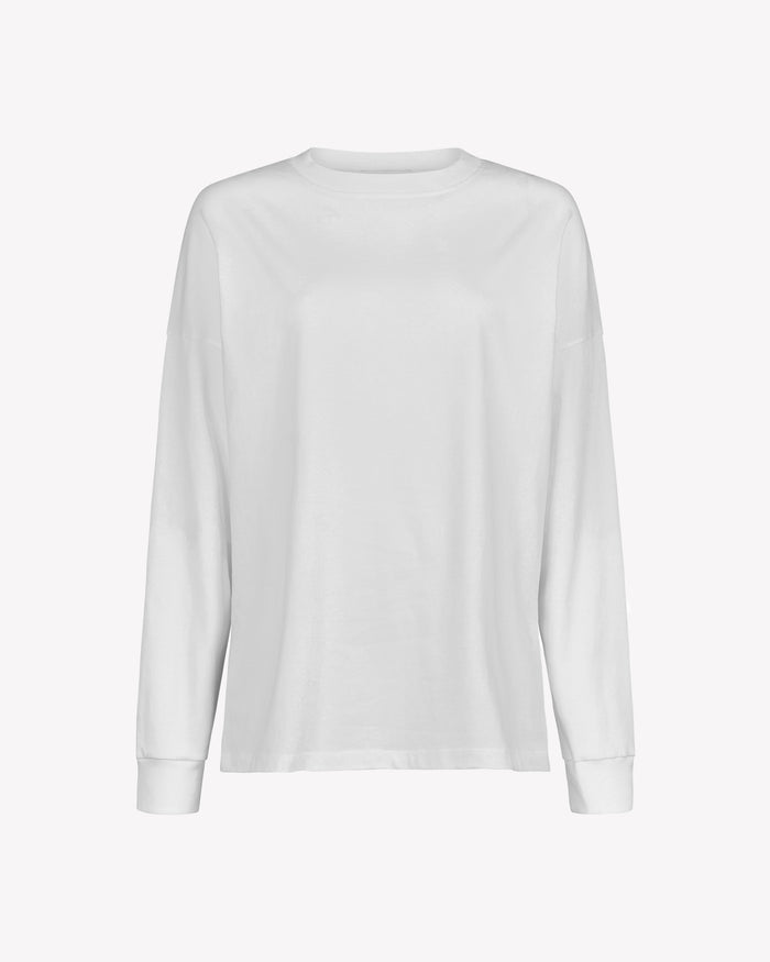 Classic Cotton Long Sleeve T-Shirt - White