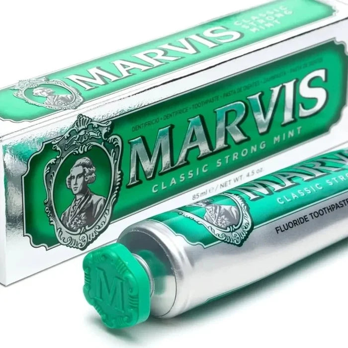 Classic Strong Mint Fluoride Toothpaste for Fresh Breath - 85ml