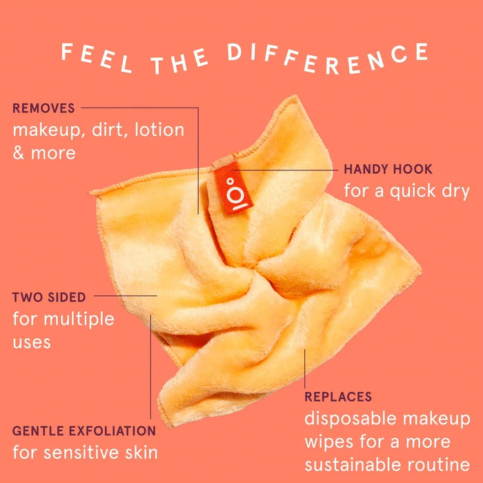 Cleanlogic Dual-Texture Face Cloth for Sensitive Skin 1Pc  منشفة الوجه من كلين لوجك