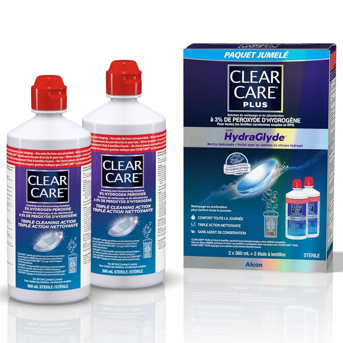Clear Care® Plus with HydraGlyde Twin Pack