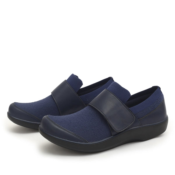 Clearance Alegria Navy Blue Multi Qwik Shoes
