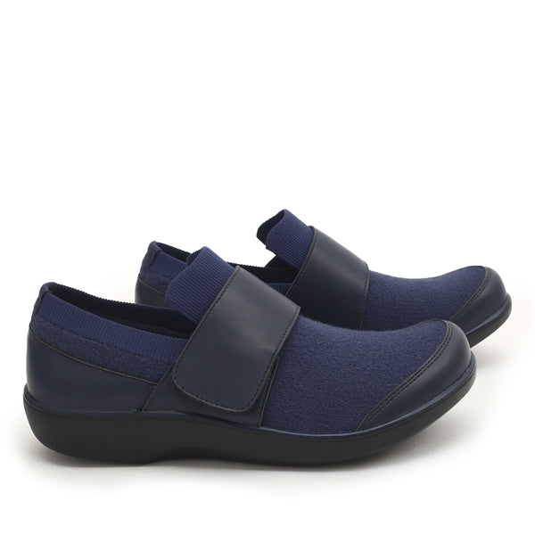 Clearance Alegria Navy Blue Multi Qwik Shoes