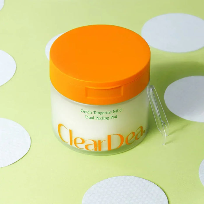 [ClearDea] Green Tangerine Mild Dual Peeling Pad 140ml 50EA - Ballagrio
