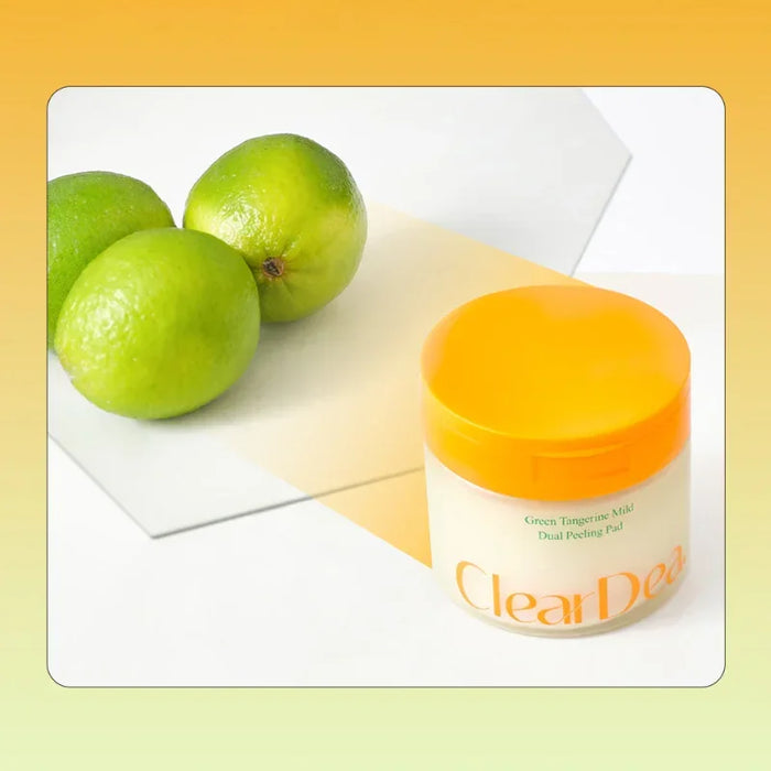 [ClearDea] Green Tangerine Mild Dual Peeling Pad 140ml 50EA - Ballagrio