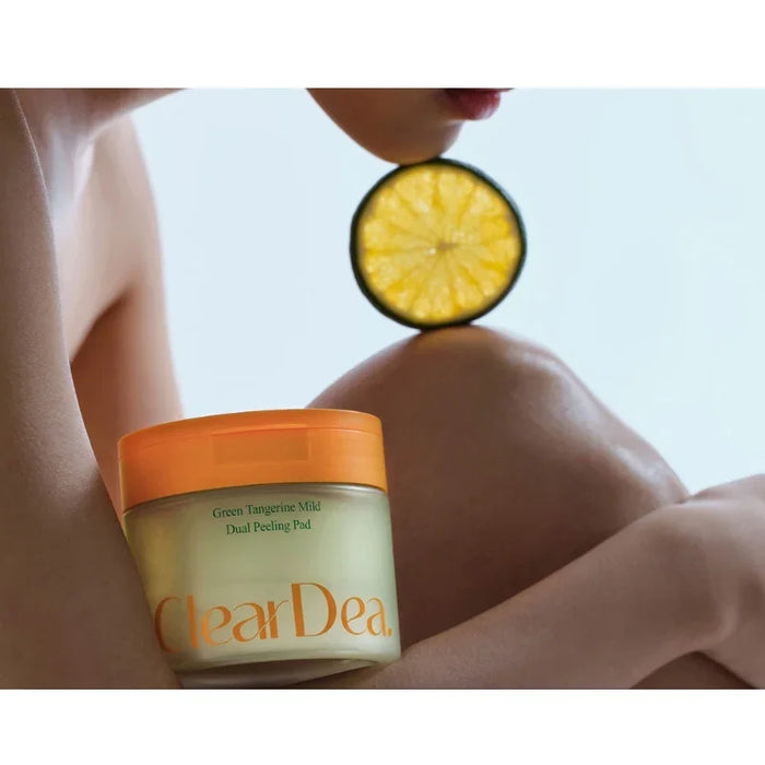 [ClearDea] Green Tangerine Mild Dual Peeling Pad 140ml 50EA - Ballagrio