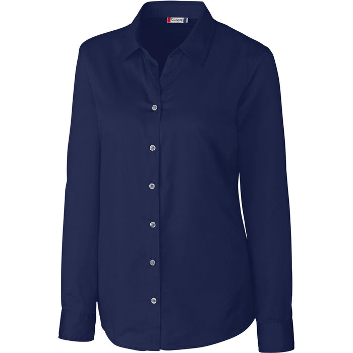 Clique Women's Avesta Long Sleeve Stain Resistant Twill