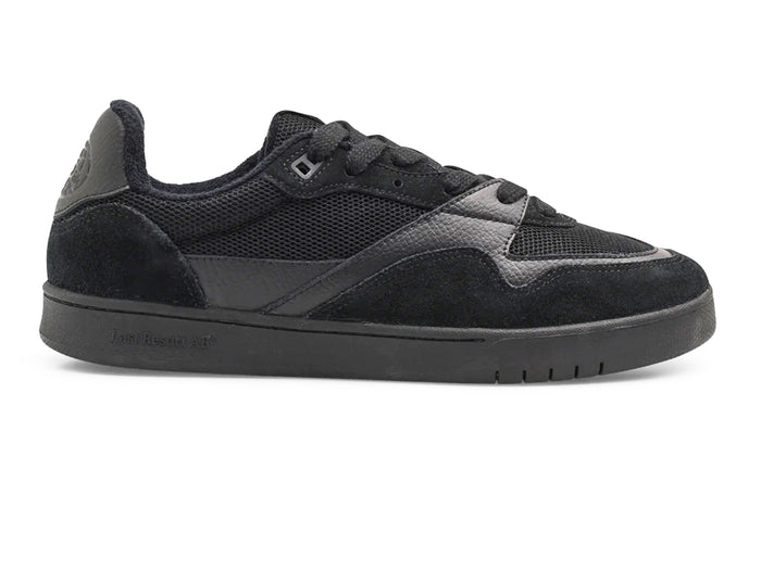 CM002-Lo Suede Leather Mesh - Black / Black