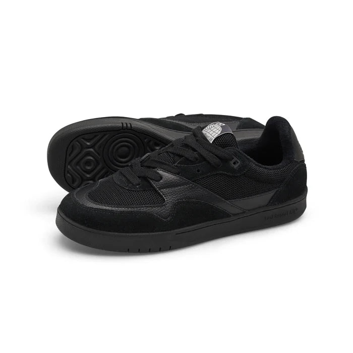 CM002-Lo Suede Leather Mesh - Black / Black