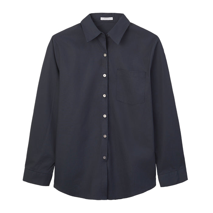 CULTIVATION Collared Shirt (Navy) | Isetan KL Online Store