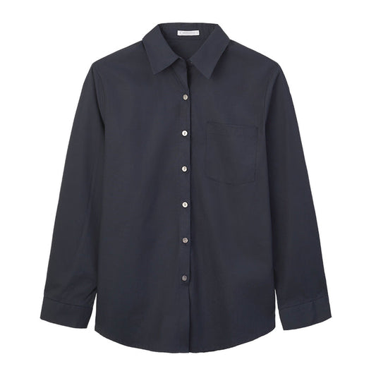 CULTIVATION Collared Shirt (Navy) | Isetan KL Online Store