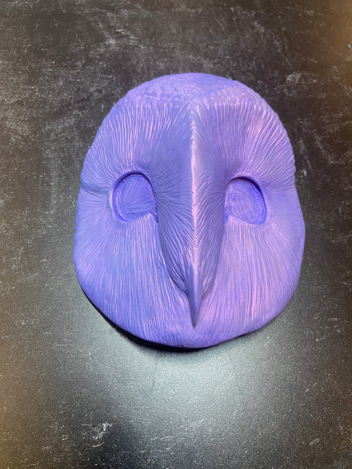 COLOR SHIFT OWL MASK BLANK ** SLIGHT FLAW**