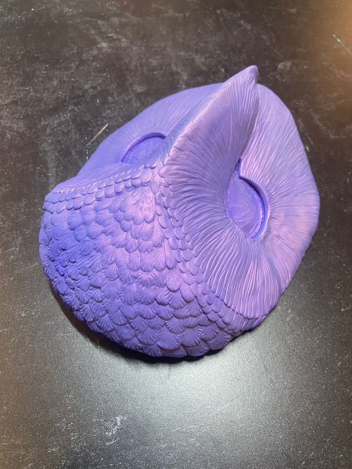 COLOR SHIFT OWL MASK BLANK ** SLIGHT FLAW**