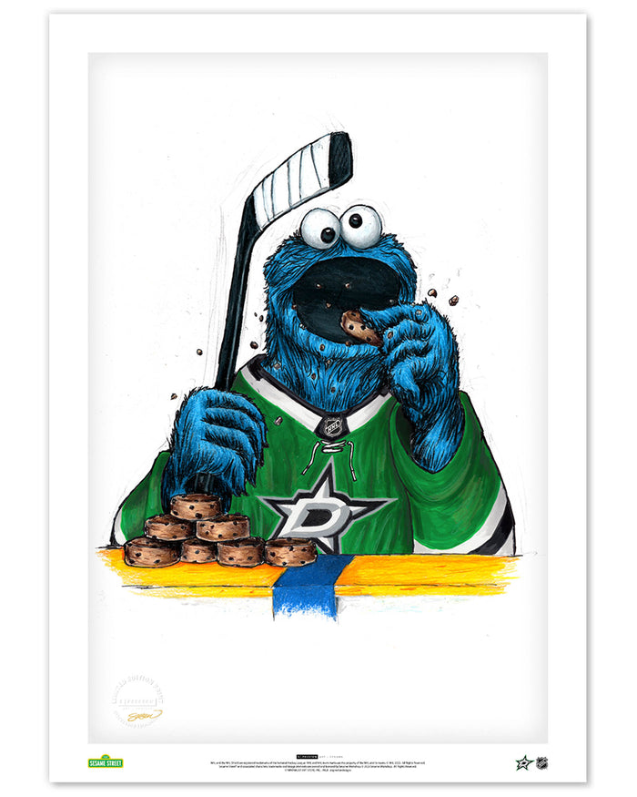 Cookie Monster x NHL Stars Limited Edition Art Print