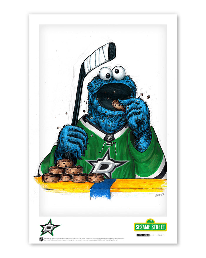 Cookie Monster x NHL Stars Limited Edition Art Print