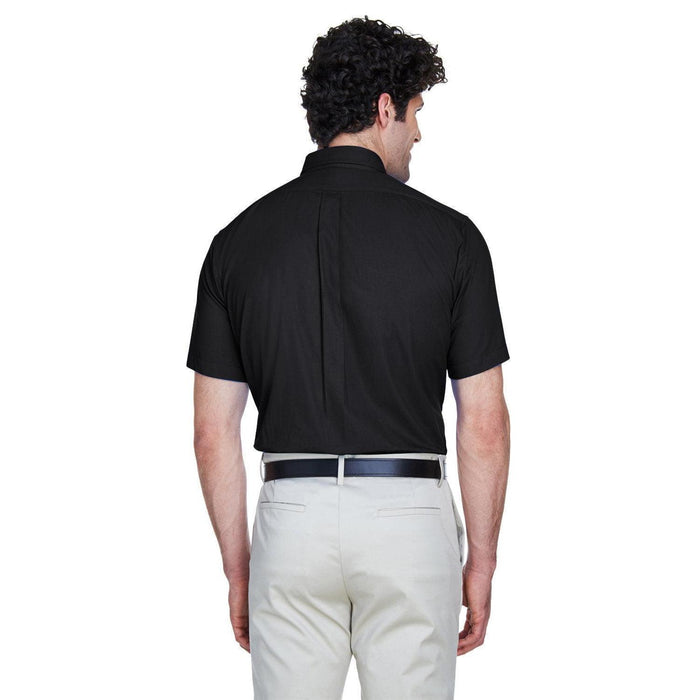 no-logo Core 365 Optimum Short-Sleeve Twill Shirt-Men's Dress Shirts-CORE365-Thread Logic