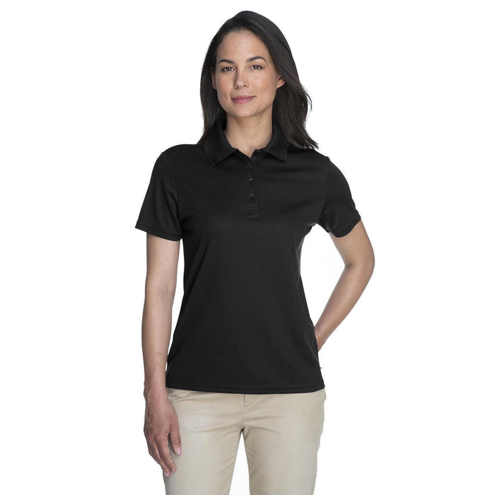 Core 365 Ladies Performance Pique Polo-Ladies Polos-CORE365-Black-XS-Thread Logic