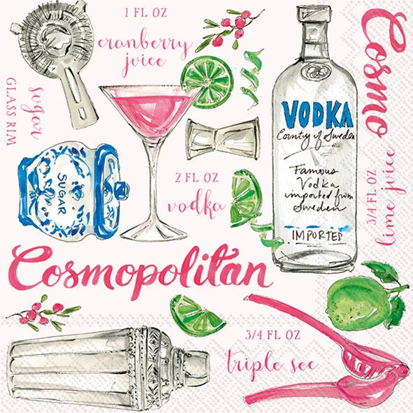 Cosmopolitan Cocktail Napkins