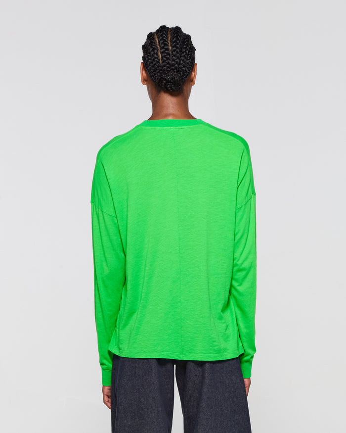 Cotton Long Sleeve T-Shirt - Classic Green