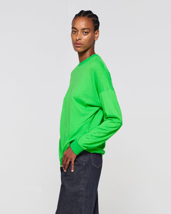 Cotton Long Sleeve T-Shirt - Classic Green