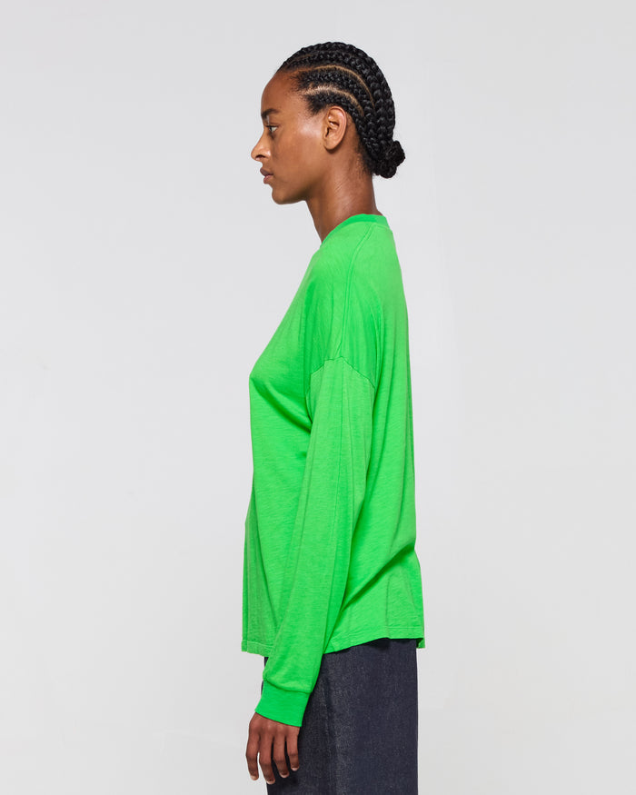 Cotton Long Sleeve T-Shirt - Classic Green