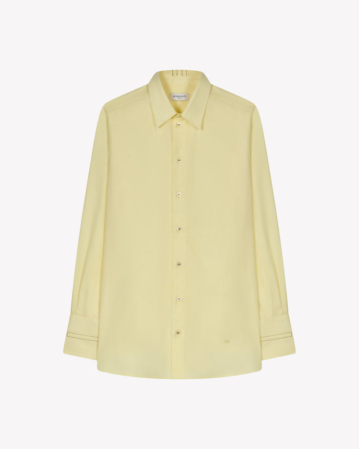 Cotton Oversized Shirt - Butter Yellow