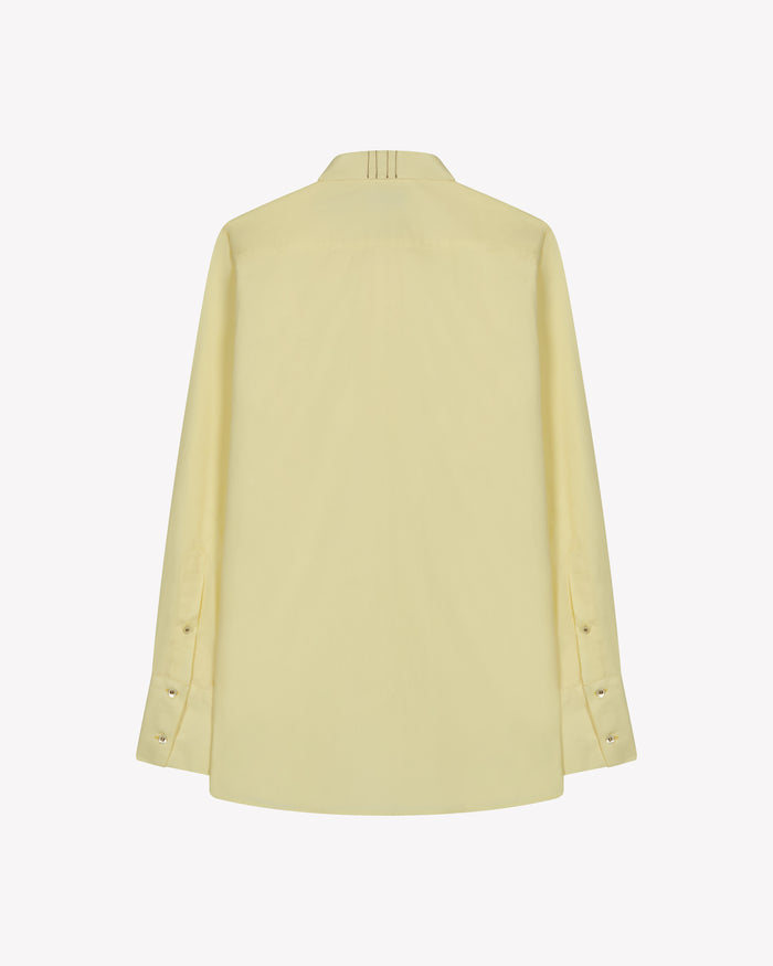 Cotton Oversized Shirt - Butter Yellow