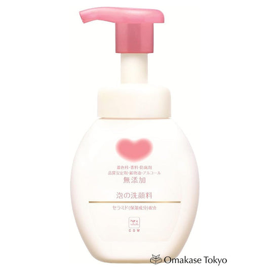 Cow Brand Additive-Free Foaming Face Wash with Pump 200ml