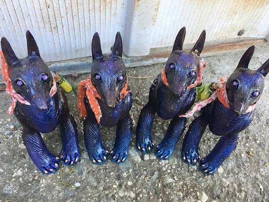 CRAGNOG PAINTED ART TOY- GLITTERY TRANSLUCENT GLOW IN THE DARK