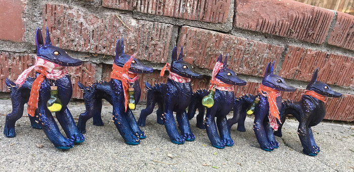 CRAGNOG PAINTED ART TOY- GLITTERY TRANSLUCENT GLOW IN THE DARK