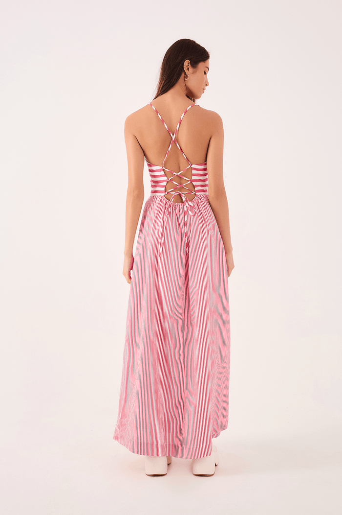 Cropped Striped Dress