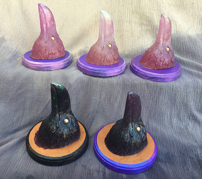 CRYSTAL RAVEN GLOW IN THE DARK WALL BUST
