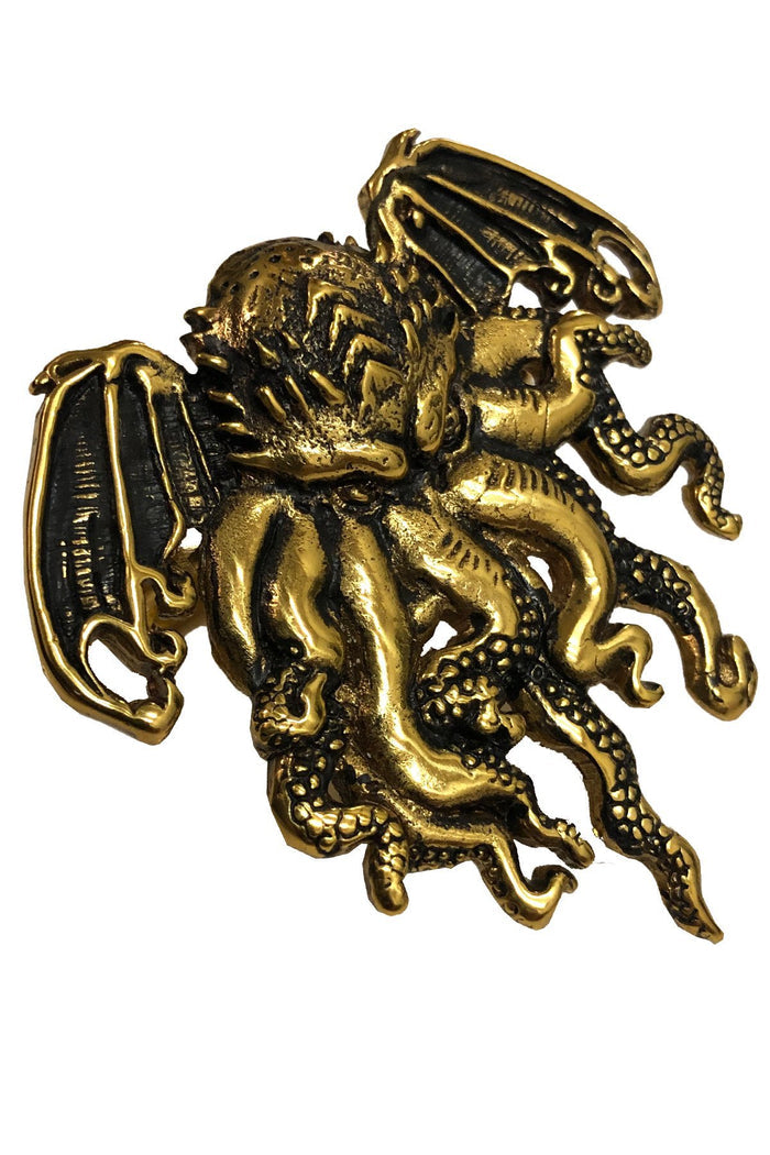 CTHULHU RING - DOUBLE FINGER (BRASS)