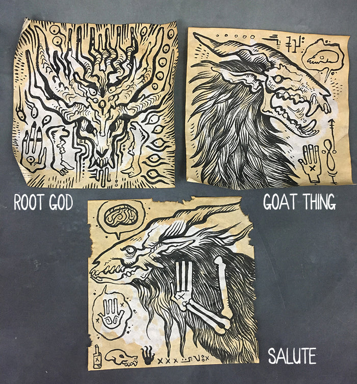CULT CREATURE INK DRAWINGS