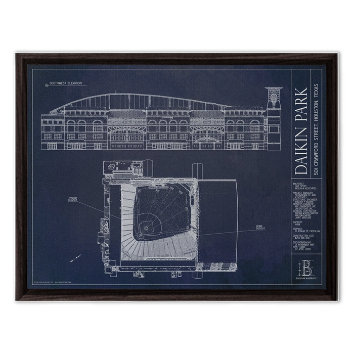 Framed Canvas - Small - Walnut