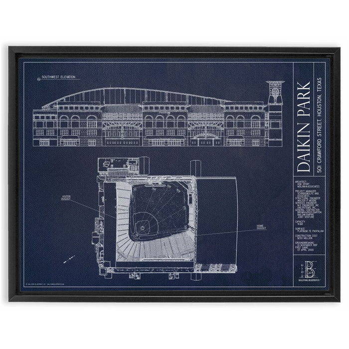 Framed Canvas - Large - Black
