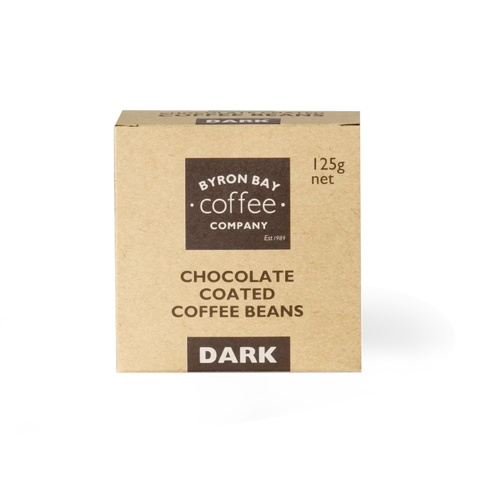 Gourmet coffee snack - roasted coffee beans wrapped in dark chocolate