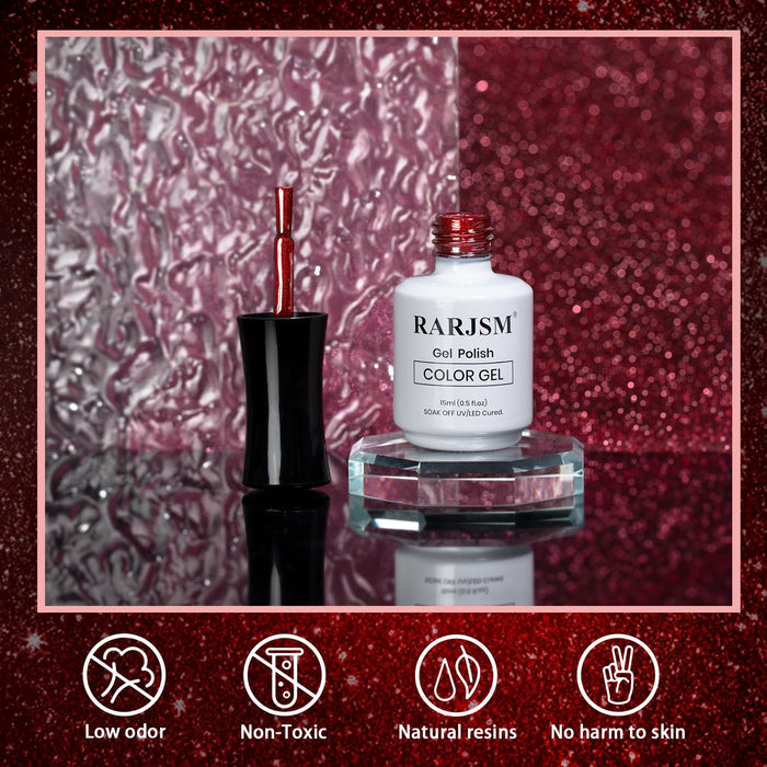 RARJSM gel polish low odor non-toxic natural resins no harm to skin HEMA TPO free safe ingredients