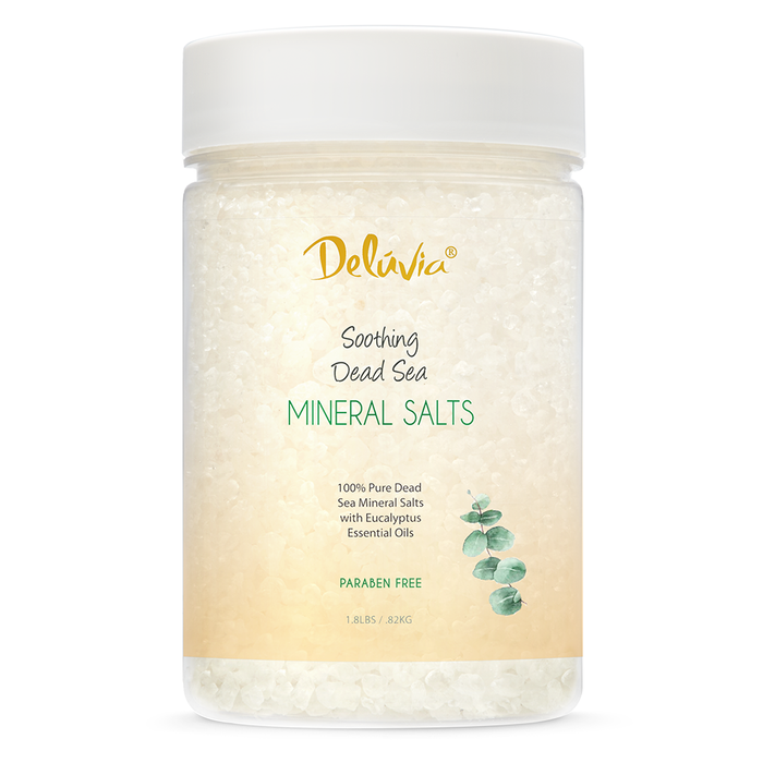 Bottle of Dead Sea Mineral Salts Eucalyptus Bodycare