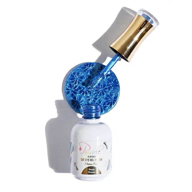 Deep Ocean HEMA Free Pletinum Cat Eye Gel Polish
